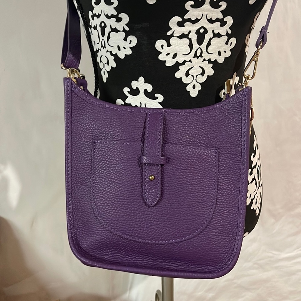 NWOT genuine Italian leather crossbody bag